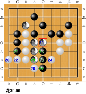 萌式三色围棋实战B30