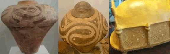 乌克兰特里波利耶文化“灵蛇太极图”考古实物图